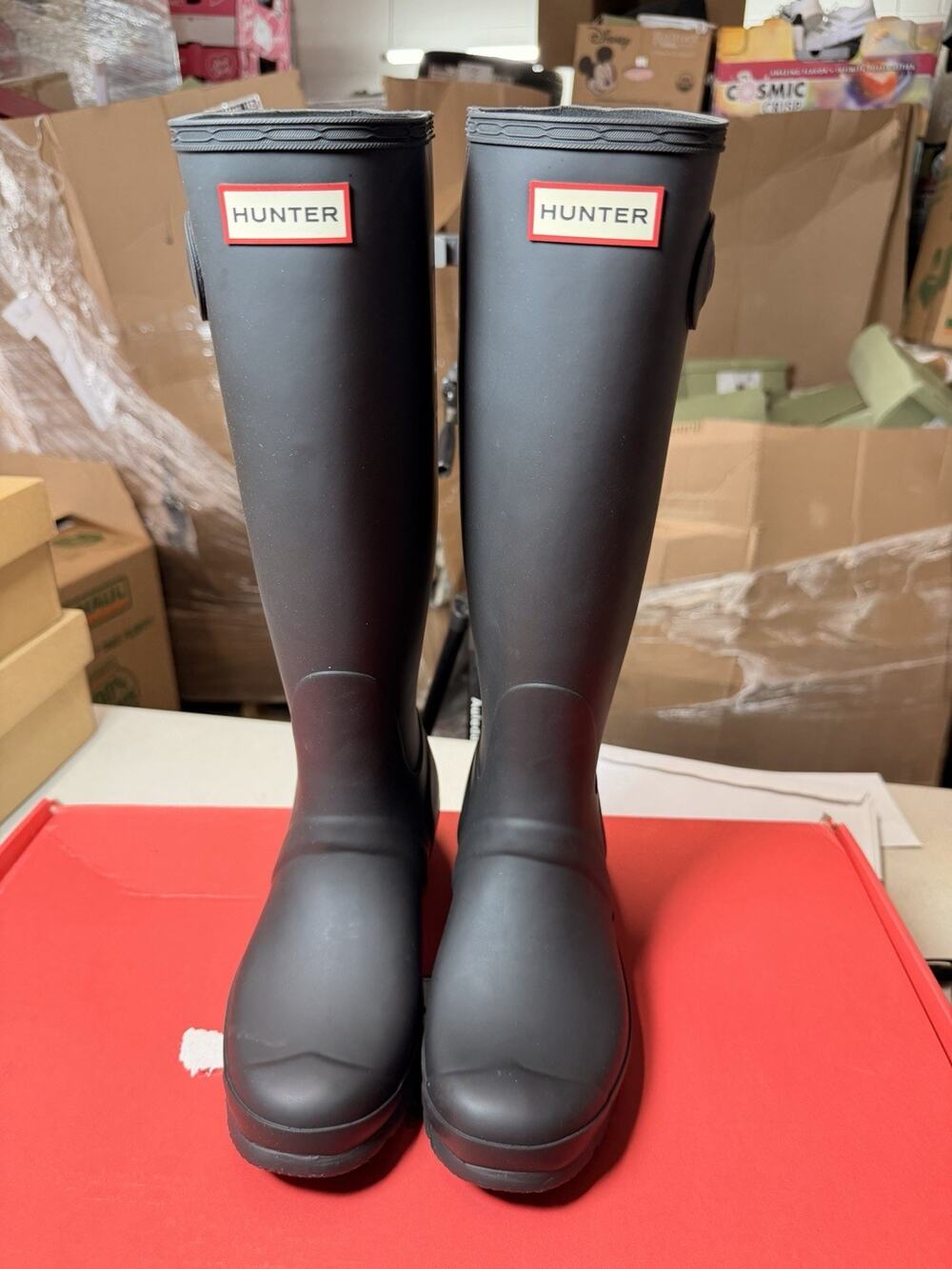 Hunter Original Tall Women’s Waterproof Knee-High Rain Boots Black US 8